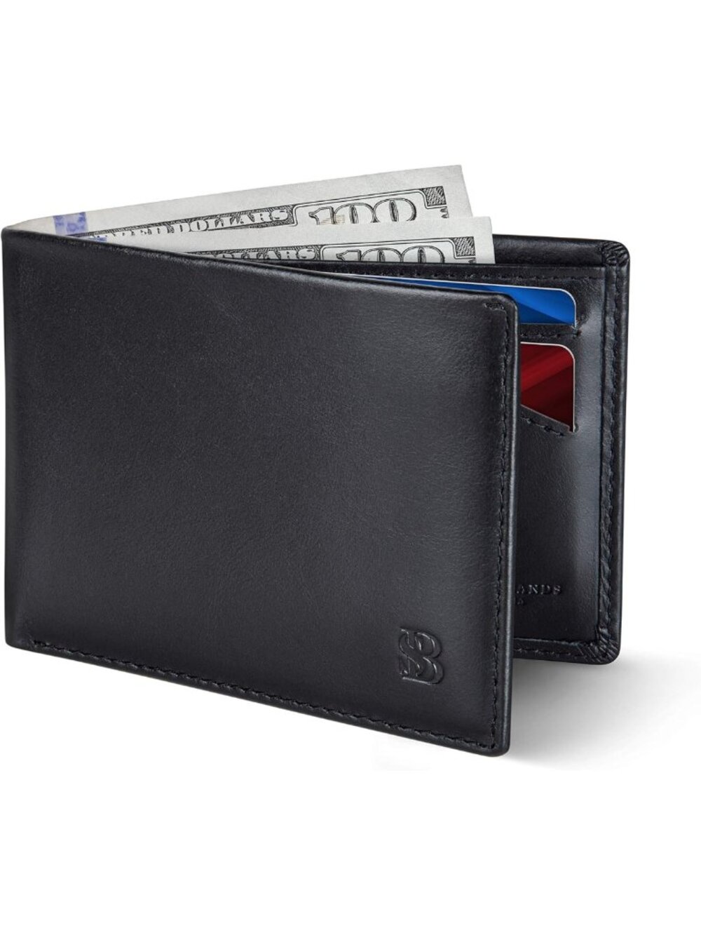 Slim Bifold Wallet for Men - RFID Blocking, Minimalist Front Pocket Design, Thin